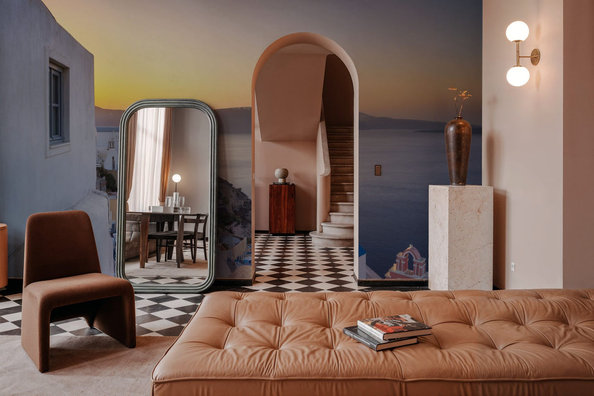 Santorini Sunrise Mural Wallpaper - room preview 02