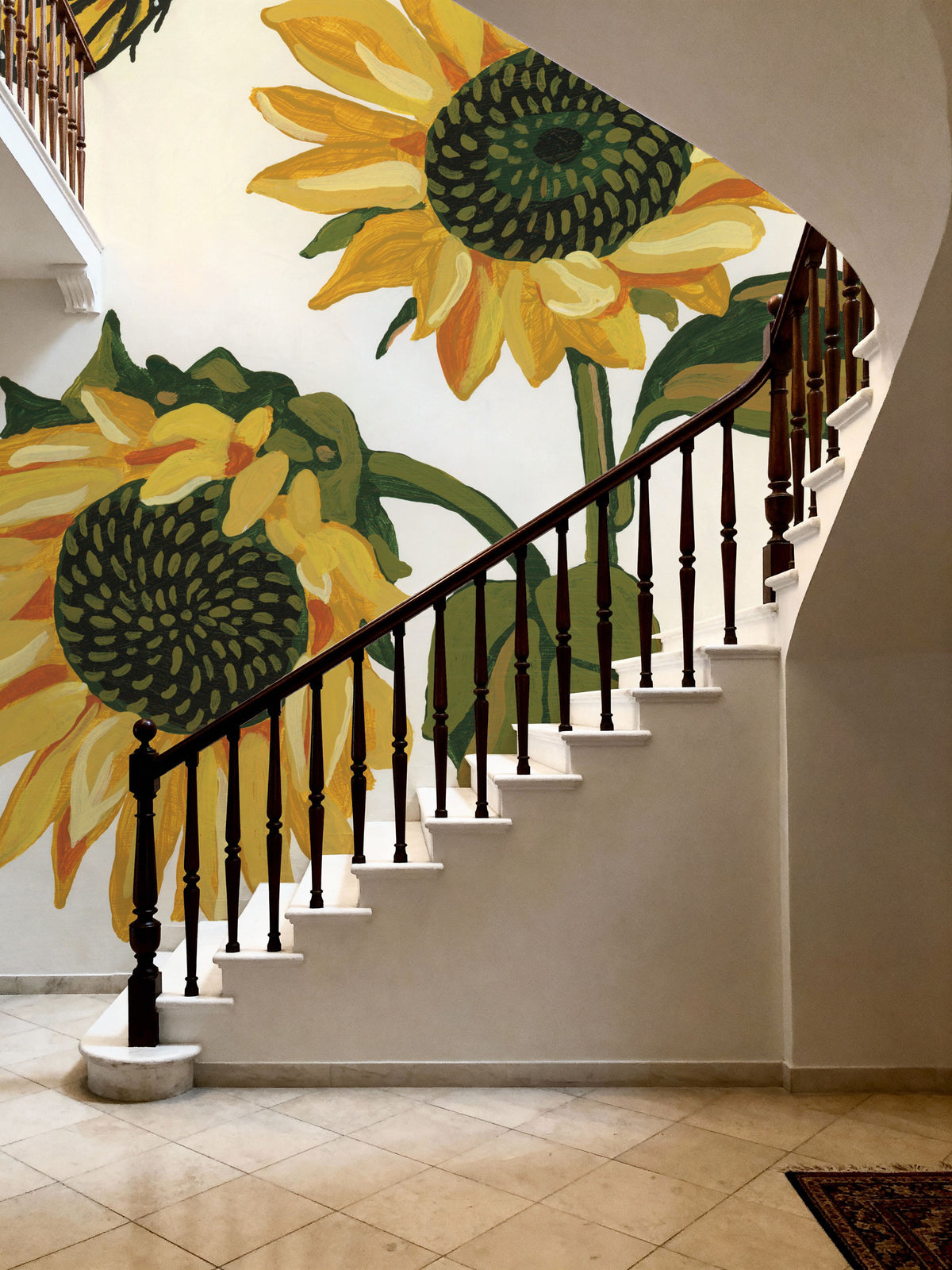 September Sunflowers II Mural Wallpaper - room preview 02