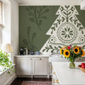Holiday Form VI Mural Wallpaper - room preview 02