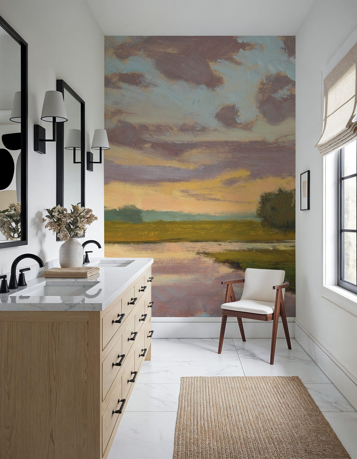 Lowcountry Sunset Mural Wallpaper - room preview 02