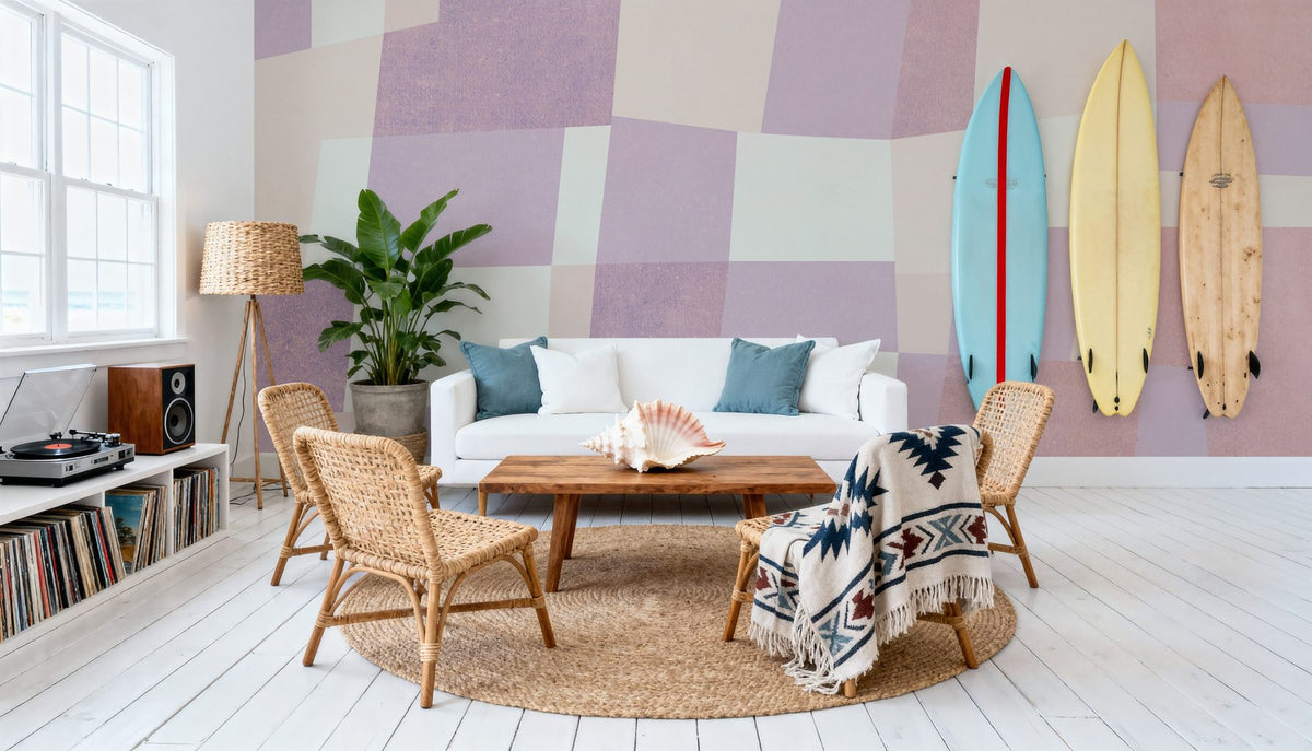 Abstract Fields, Smoothie Berries Mural Wallpaper - room preview 05