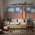 Surf Bus No.2 Mural Wallpaper - room preview 02