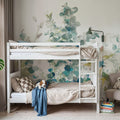 Eucalyptus I White Mural Wallpaper - room preview 02