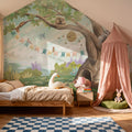 Oak Hill Slumber, Spring Green Mural Wallpaper - room preview 02