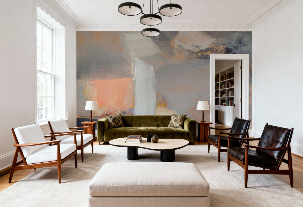 Beale Street Abstract II Crop Mural Wallpaper - room preview 02