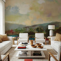 Teal Lake Mural Wallpaper - room preview 02
