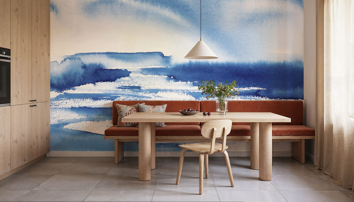 Ocean Blue Pt.1 Mural Wallpaper - room preview 02