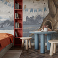 Oak Hill Slumber, Sky Blue Mural Wallpaper - room preview 02