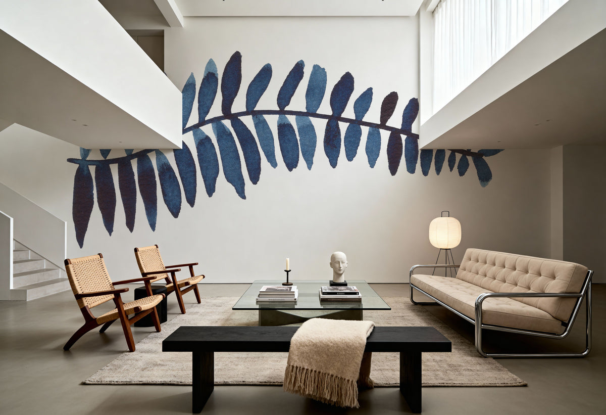 Forest Fern I Mural Wallpaper - Light Tone - room preview 02
