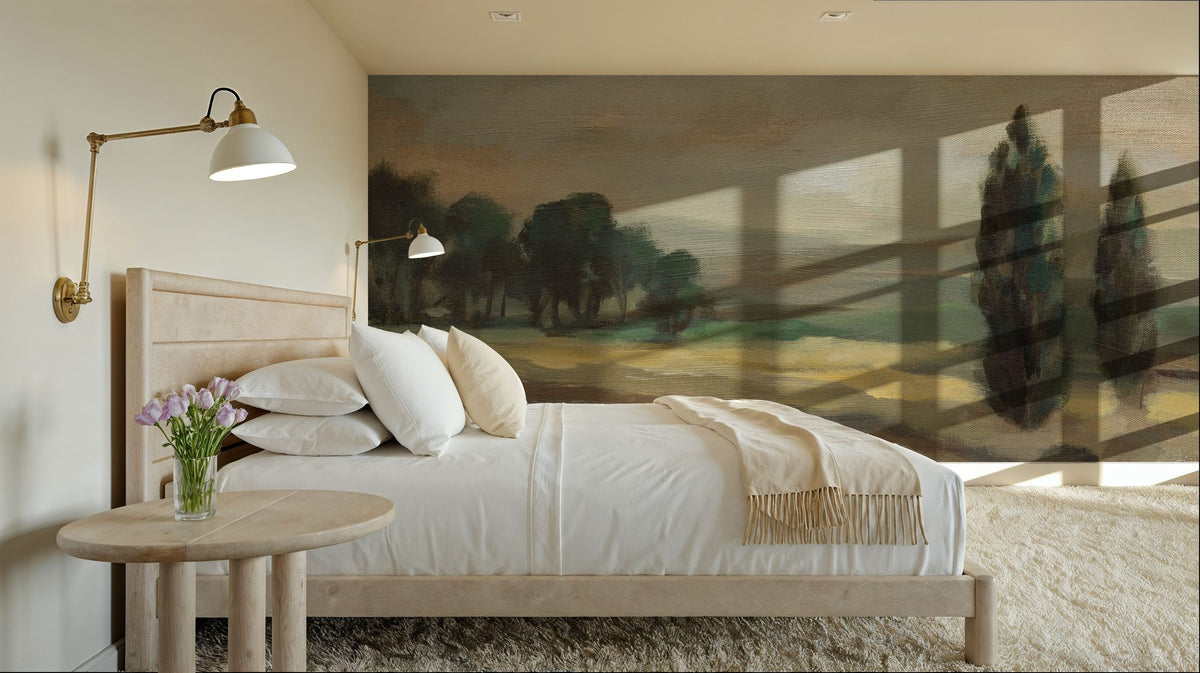 By the River Mural Wallpaper - room preview 02
