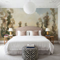 Poplars by the Road Mural Wallpaper - room preview 02