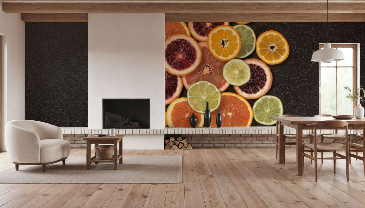 Citrus Drama II Mural Wallpaper - room preview 02