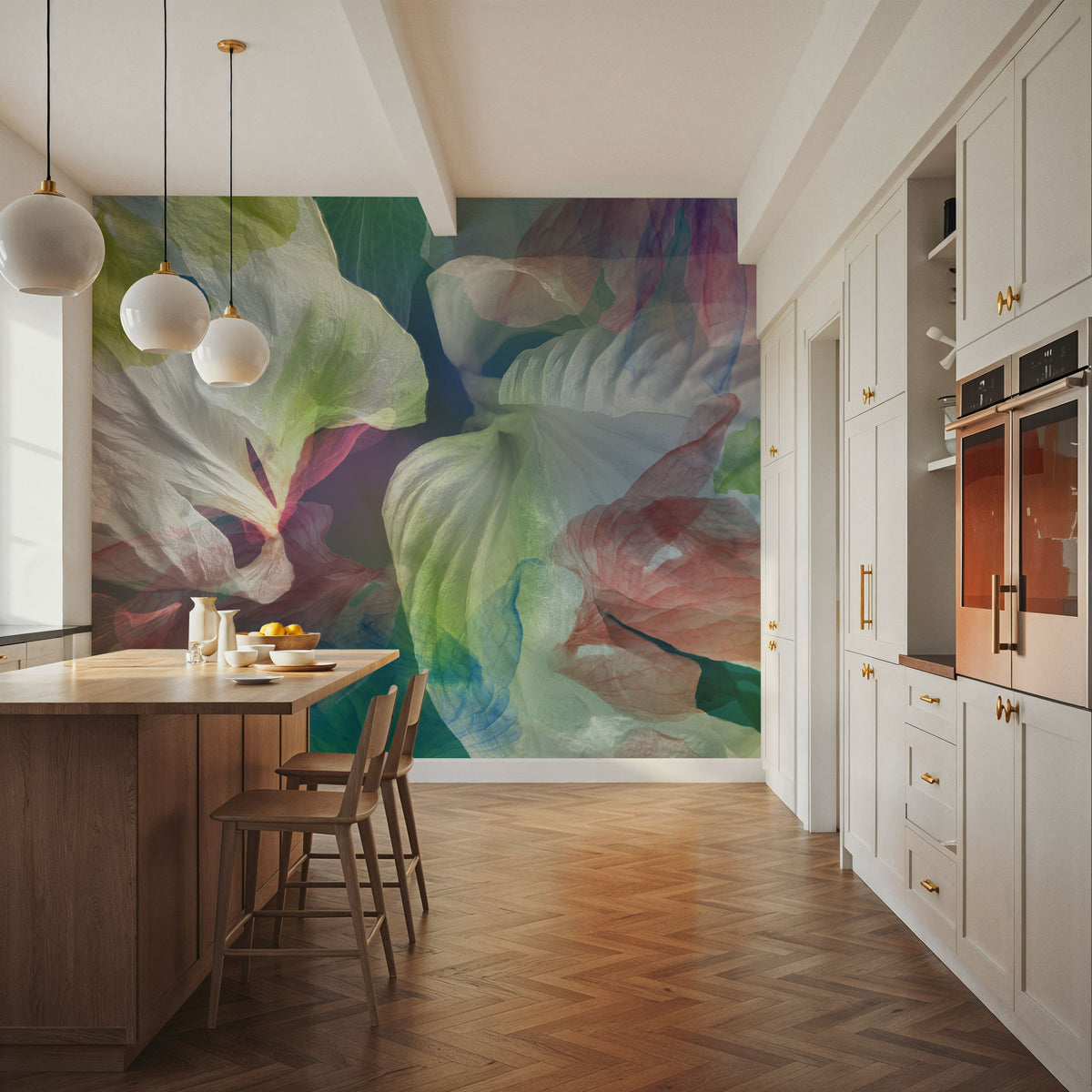 Mysterious Blooming Mural Wallpaper - room preview 02
