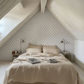 Medallion Trellis, Blueberry Mural Wallpaper - room preview 02