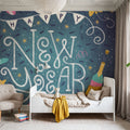 Happy New Year Mural Wallpaper - room preview 02