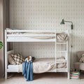Lone Flowers White Mural Wallpaper - room preview 02