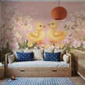 Delightful Ducklings Mural Wallpaper - room preview 02