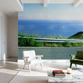 Coastal Highway Journey Blue Mural Wallpaper - room preview 02