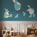 Ducks in the Snow VI Mural Wallpaper - room preview 02