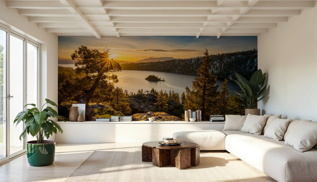 Tahoe Sunrise Mural Wallpaper - room preview 02