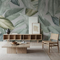 Translucent Foliage Mural Wallpaper - room preview 02