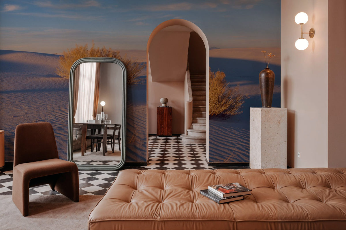 Golden Dune Shadows Mural Wallpaper - room preview 02