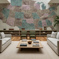 US State Map - Leire Wash Mural Wallpaper - room preview 02