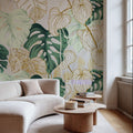 Weird Leaves Mural Wallpaper - room preview 02