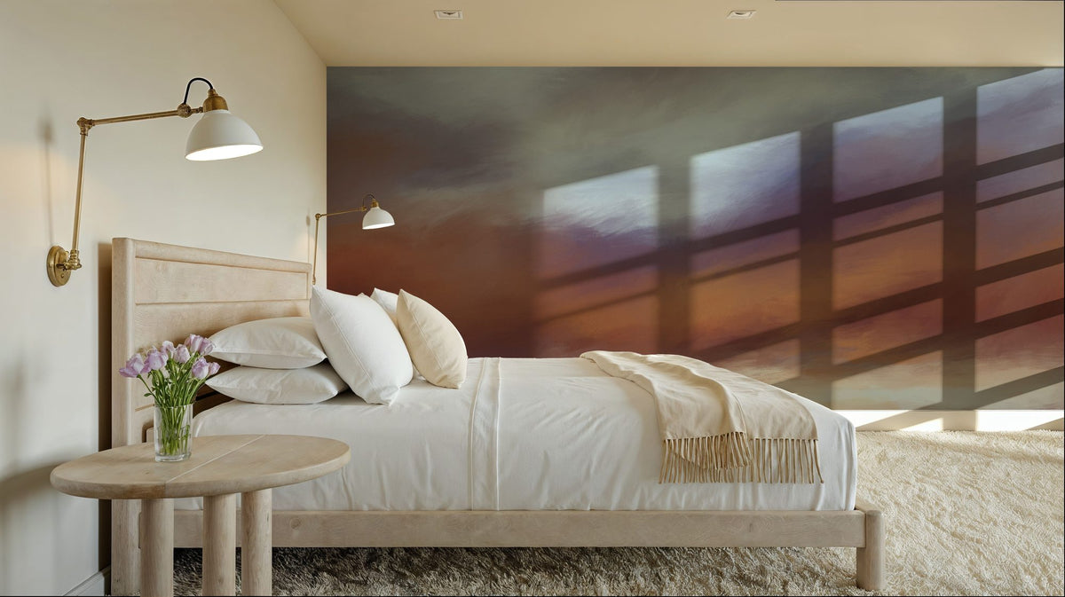 The Silent Horizon, Amber Mural Wallpaper - room preview 02