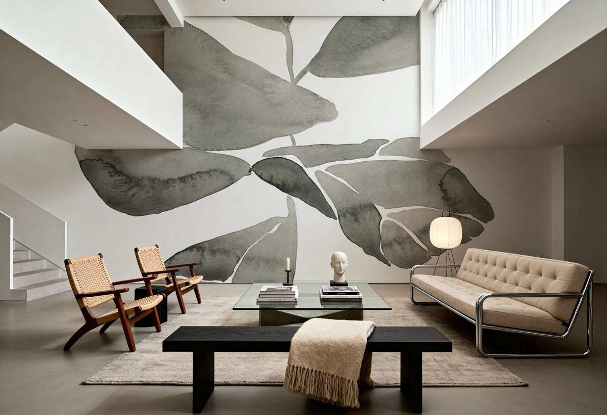 Fiddle Leaf I Mural Wallpaper - room preview 02
