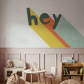 Hey Rainbow Mural Wallpaper - room preview 02
