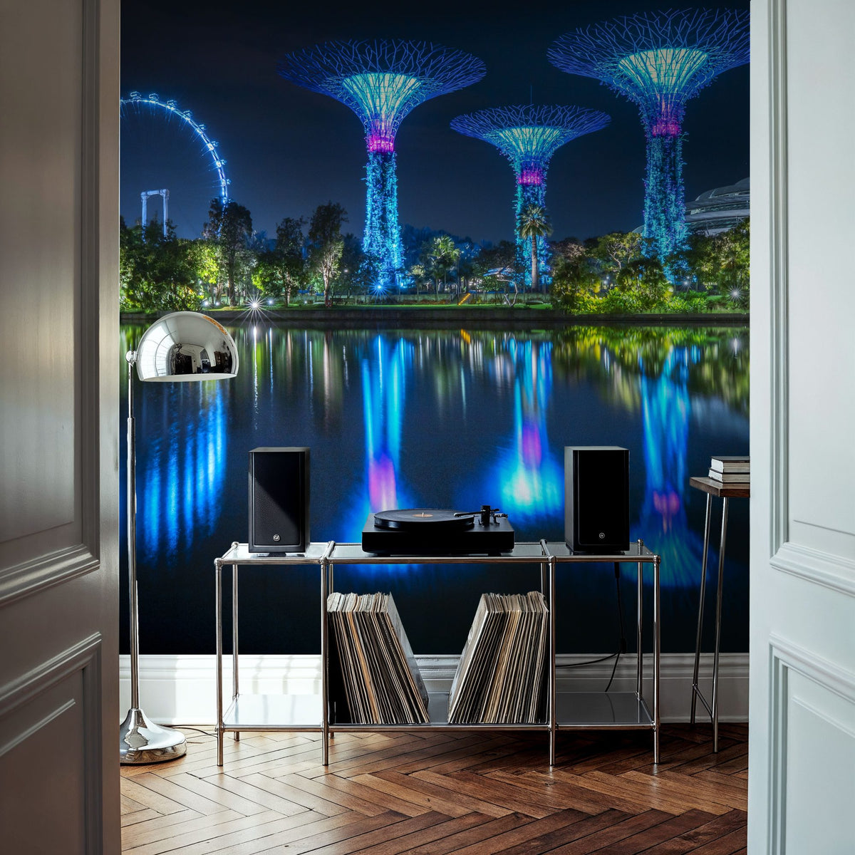 Gardens by the Bay Mural Wallpaper - room preview 02