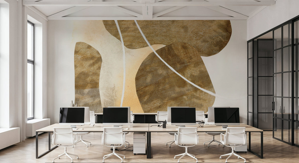 Metallic Textures IV Mural Wallpaper - room preview 02