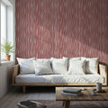 Swaying Lines, Brick Mural Wallpaper - room preview 02