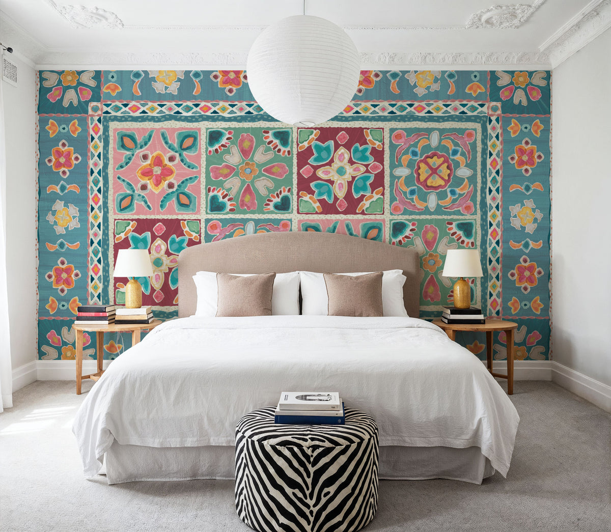 My Bohemian Life Cornered Mural Wallpaper - room preview 02