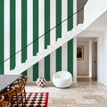 Circus Stripes, Salamander Green Mural Wallpaper - room preview 02