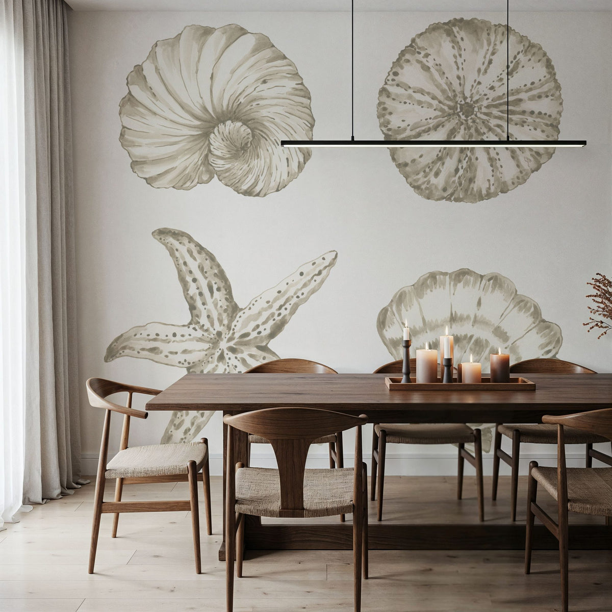 Coastal Reef IX Mural Wallpaper - room preview 02