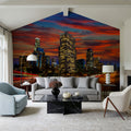 Downtown From the 110 Mural Wallpaper - room preview 02
