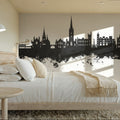 Derry Northern Ireland Skyline Black & White Mural Wallpaper - room preview 02