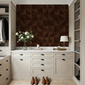 Puzzle Wood, Walnut Mural Wallpaper - room preview 02