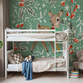 Vintage Christmas I Mural Wallpaper - room preview 02