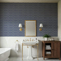 Nara Mirrored Flowers Mural Wallpaper - room preview 02