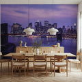 Twilight Bridge Horizon Mural Wallpaper - room preview 02
