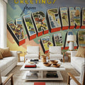 Greetings From Virginia Beach Mural Wallpaper - room preview 02