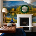 Quarry Lake Fall Mural Wallpaper - room preview 02