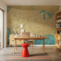 US Map Detailed - Lexy Mural Wallpaper - room preview 02
