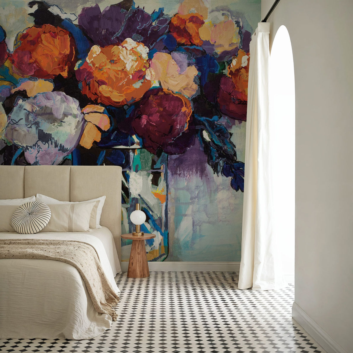 Birthday Celebration Autumn Mural Wallpaper - room preview 02