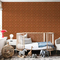 Autumn Buds Brown Mural Wallpaper - room preview 02