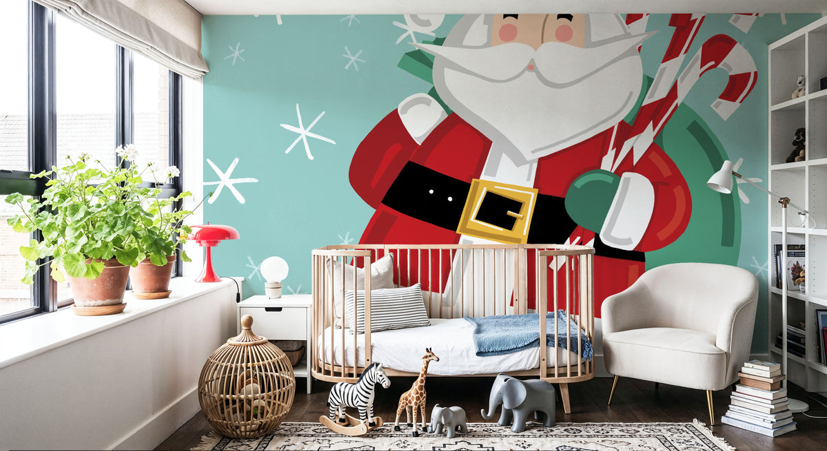 Festive Christmas I Mural Wallpaper - room preview 02