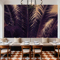 Shy Palm Leaves Mural Wallpaper - room preview 02